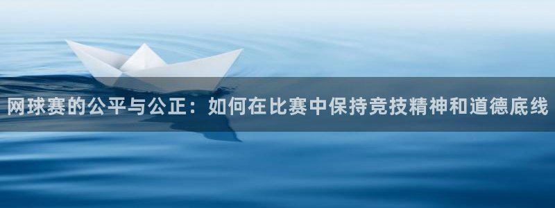 网球赛的公平与公正：如何在比赛中保持竞技精神和道德底线
